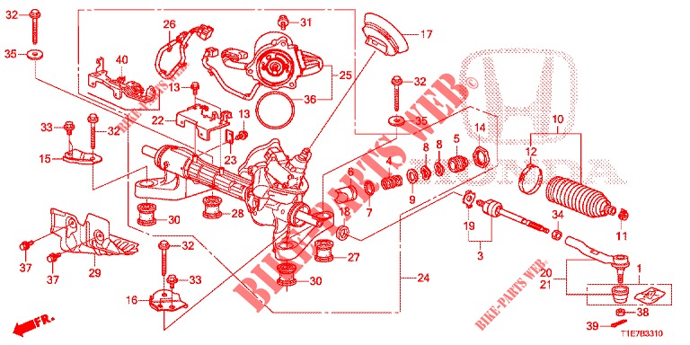 P.S. GEAR BOX (LH) for Honda CR-V DIESEL 1.6 EXECUTIVE 5 Doors 6 speed manual 2018