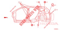 GROMMET (LATERAL) for Honda CR-V DIESEL 2.2 EXCLUSIVE 5 Doors 6 speed manual 2013