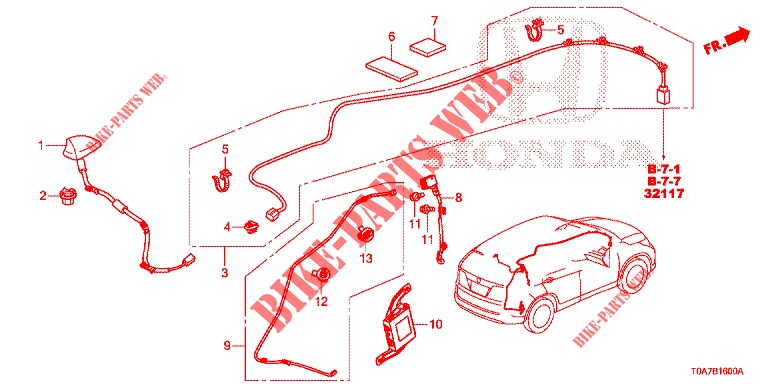 ANTENNA/SPEAKER  for Honda CR-V DIESEL 2.2 EXCLUSIVE 5 Doors 6 speed manual 2013