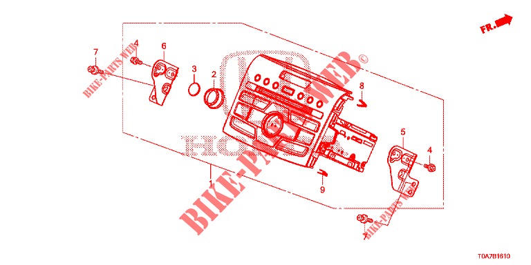 AUTO RADIO  for Honda CR-V DIESEL 2.2 EXCLUSIVE 5 Doors 6 speed manual 2013