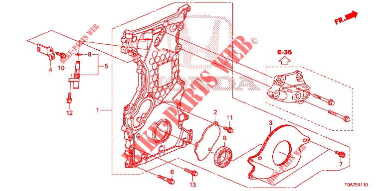 CHAIN CASE (DIESEL) (2.2L) for Honda CR-V DIESEL 2.2 EXCLUSIVE 5 Doors 6 speed manual 2013