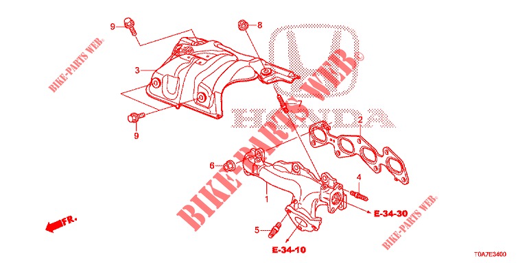 EXHAUST MANIFOLD (DIESEL) (2.2L) for Honda CR-V DIESEL 2.2 EXCLUSIVE 5 Doors 6 speed manual 2013