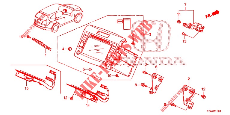 NAVI ATTACHMENT KIT  for Honda CR-V DIESEL 2.2 EXCLUSIVE 5 Doors 6 speed manual 2013