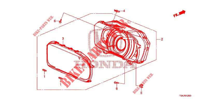 SPEEDOMETER  for Honda CR-V DIESEL 2.2 EXCLUSIVE 5 Doors 6 speed manual 2013