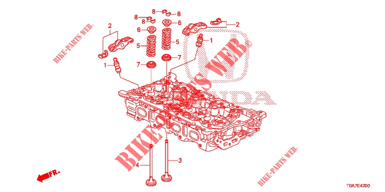 VALVE/ROCKER ARM (DIESEL) (2.2L) for Honda CR-V DIESEL 2.2 EXCLUSIVE 5 Doors 6 speed manual 2013