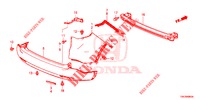 REAR BUMPER  for Honda CR-V DIESEL 2.2 COMFORT 5 Doors 6 speed manual 2013