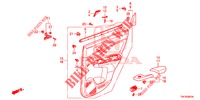 REAR DOOR LINING (4D)  for Honda CR-V DIESEL 2.2 COMFORT 5 Doors 6 speed manual 2013