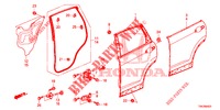 REAR DOOR PANELS (4D)  for Honda CR-V DIESEL 2.2 COMFORT 5 Doors 6 speed manual 2013