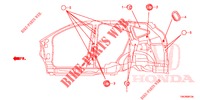 GROMMET (LATERAL) for Honda CR-V DIESEL 2.2 DIESEL ELEGANCE L 5 Doors 6 speed manual 2013