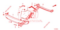 REAR BUMPER  for Honda CR-V DIESEL 2.2 DIESEL ELEGANCE L 5 Doors 6 speed manual 2013