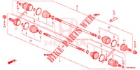 REAR DRIVESHAFT (3) for Honda CR-V DIESEL 2.2 DIESEL ELEGANCE L 5 Doors 6 speed manual 2013