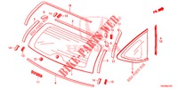 REAR WINDSHIELD/QUARTER G LASS  for Honda CR-V DIESEL 2.2 DIESEL ELEGANCE L 5 Doors 6 speed manual 2013