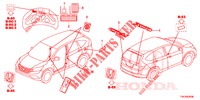 EMBLEMS/CAUTION LABELS  for Honda CR-V DIESEL 2.2 ELEGANCE 5 Doors 6 speed manual 2013