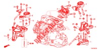 ENGINE MOUNTS (DIESEL) (2.2L) (MT) for Honda CR-V DIESEL 2.2 ELEGANCE 5 Doors 6 speed manual 2013