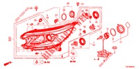 HEADLIGHT  for Honda CR-V DIESEL 2.2 ELEGANCE 5 Doors 6 speed manual 2013