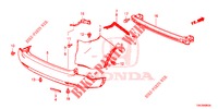 REAR BUMPER  for Honda CR-V DIESEL 2.2 ELEGANCE 5 Doors 6 speed manual 2013