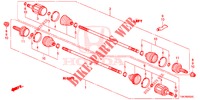 REAR DRIVESHAFT (3) for Honda CR-V DIESEL 2.2 ELEGANCE 5 Doors 6 speed manual 2013