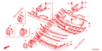 FRONT GRILLE/MOLDING  for Honda CR-V DIESEL 2.2 ELEGANCE 5 Doors 5 speed automatic 2013
