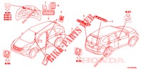 EMBLEMS/CAUTION LABELS  for Honda CR-V DIESEL 2.2 EXECUTIVE NAVI 5 Doors 6 speed manual 2013