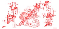 ENGINE MOUNTS (DIESEL) (2.2L) (MT) for Honda CR-V DIESEL 2.2 EXECUTIVE NAVI 5 Doors 6 speed manual 2013