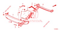 REAR BUMPER  for Honda CR-V DIESEL 2.2 EXECUTIVE NAVI 5 Doors 6 speed manual 2013