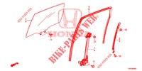 REAR DOOR WINDOWS/REGULAT OR  for Honda CR-V DIESEL 2.2 EXECUTIVE NAVI 5 Doors 6 speed manual 2013