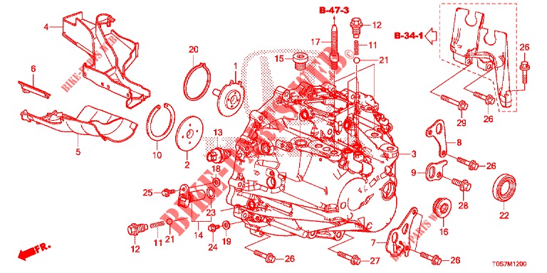 P.S. GEAR BOX (DIESEL) (1) for Honda CR-V DIESEL 1.6 COMFORT 5 Doors 6 speed manual 2016