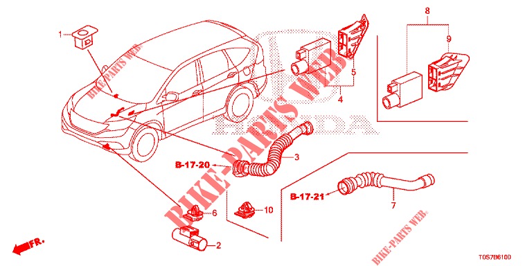 AIR CONDITIONER (CAPTEUR) for Honda CR-V DIESEL 1.6 EXECUTIVE NAVI 4WD 5 Doors 6 speed manual 2016