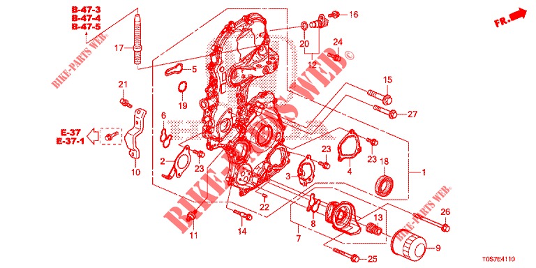 CHAIN CASE (DIESEL) for Honda CR-V DIESEL 1.6 EXECUTIVE NAVI 4WD 5 Doors 6 speed manual 2016