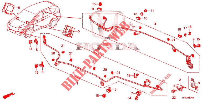 PARKING SENSOR  for Honda CR-V DIESEL 1.6 EXECUTIVE NAVI 4WD 5 Doors 6 speed manual 2016