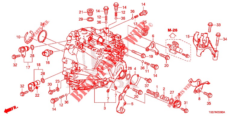 P.S. GEAR BOX (DIESEL) (2) for Honda CR-V DIESEL 1.6 EXECUTIVE NAVI 4WD 5 Doors 6 speed manual 2016