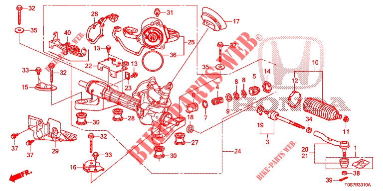 P.S. GEAR BOX (LH) for Honda CR-V DIESEL 1.6 EXECUTIVE NAVI 4WD 5 Doors 6 speed manual 2016
