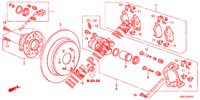 REAR BRAKE (1) for Honda CR-V DIESEL 2.2 ELEGANCE 5 Doors 5 speed automatic 2012