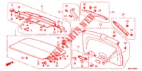 TAILGATE LINING/ REAR PANEL LINING (2D)  for Honda CR-V DIESEL 2.2 ELEGANCE 5 Doors 5 speed automatic 2012