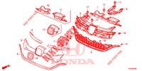 FRONT GRILLE/MOLDING  for Honda CR-V DIESEL 1.6 COMFORT 5 Doors 6 speed manual 2017