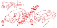 EMBLEMS/CAUTION LABELS  for Honda CR-V DIESEL 1.6 ELEGANCE 5 Doors 6 speed manual 2017