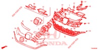FRONT GRILLE/MOLDING  for Honda CR-V DIESEL 1.6 ELEGANCE 5 Doors 6 speed manual 2017