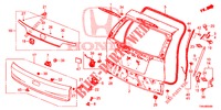 TAILGATE PANEL (2D)  for Honda CR-V DIESEL 1.6 ELEGANCE 5 Doors 6 speed manual 2017