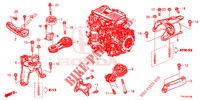ENGINE MOUNTS  for Honda CR-V HYBRID 2.0 BASE 5 Doors Electronic CVT 2019