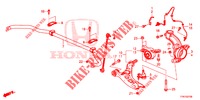 FRONT ARTICULATION / LOWER FRONT ARM for Honda CR-V HYBRID 2.0 BASE 5 Doors Electronic CVT 2019