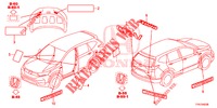 EMBLEMS/CAUTION LABELS  for Honda CR-V HYBRID 2.0 MID 5 Doors Electronic CVT 2019