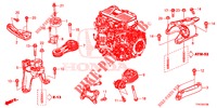 ENGINE MOUNTS  for Honda CR-V HYBRID 2.0 MID 5 Doors Electronic CVT 2019