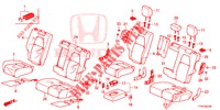 REAR SEAT/SEATBELT (2D)  for Honda CR-V HYBRID 2.0 MID 5 Doors Electronic CVT 2019
