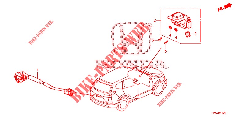 GPS ANTENNA / CAMERA REAR VIEW for Honda CR-V HYBRID 2.0 MID 5 Doors Electronic CVT 2019