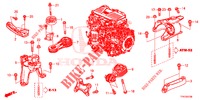 ENGINE MOUNTS  for Honda CR-V HYBRID 2.0 TOP 5 Doors Electronic CVT 2019