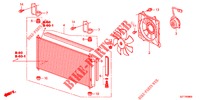 AIR CONDITIONER (CONDENSATEUR) for Honda CR-Z IMA BASE 3 Doors 6 speed manual 2012