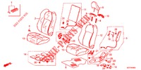 FRONT SEAT/SEATBELTS (G.) (LH) for Honda CR-Z IMA BASE 3 Doors 6 speed manual 2012