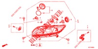 HEADLIGHT  for Honda CR-Z IMA BASE 3 Doors 6 speed manual 2012