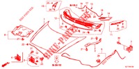 HOOD (LH) for Honda CR-Z IMA BASE 3 Doors 6 speed manual 2012