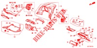 INSTRUMENT GARNISH (COTE DE CONDUCTEUR) (LH) for Honda CR-Z IMA BASE 3 Doors 6 speed manual 2012